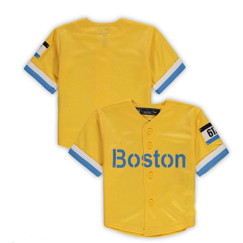 Boston Red Sox  Infant City Connect Replica Jersey - Gold Baseball Jerseys - Main View