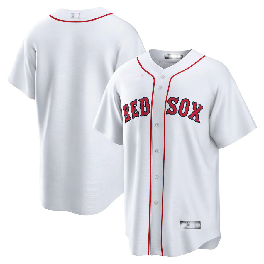 Boston Red Sox White Home Blank Replica Jersey Baseball Jerseys - Main View