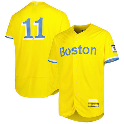 Boston Red Sox #11 Rafael Devers Gold City Connect Authentic Player Jersey Baseball Jerseys - Main View