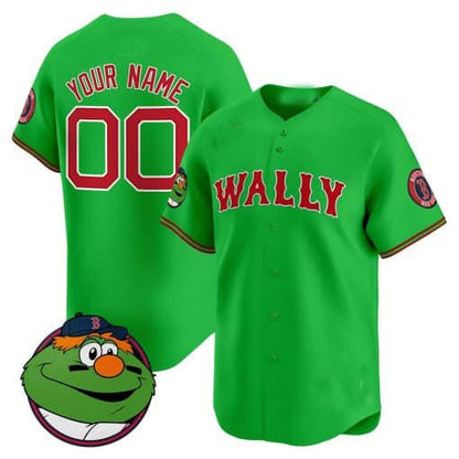 Custom Boston Red Sox Wally Vapor Premier Limited– All Stitched Baseball Jersey - Main View