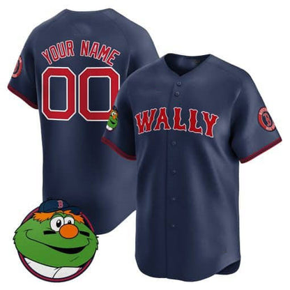 Custom Boston Red Sox Wally Vapor Premier Limited– All Stitched Baseball Jersey view 3