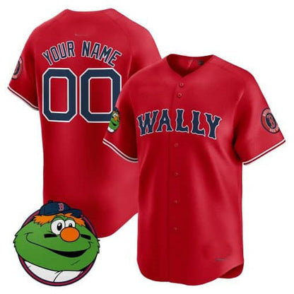 Custom Boston Red Sox Wally Vapor Premier Limited– All Stitched Baseball Jersey view 4