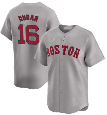Boston Red Sox #16 Jarren Duran Gray 2024 Away Limited Stitched Baseball Jersey - Main View