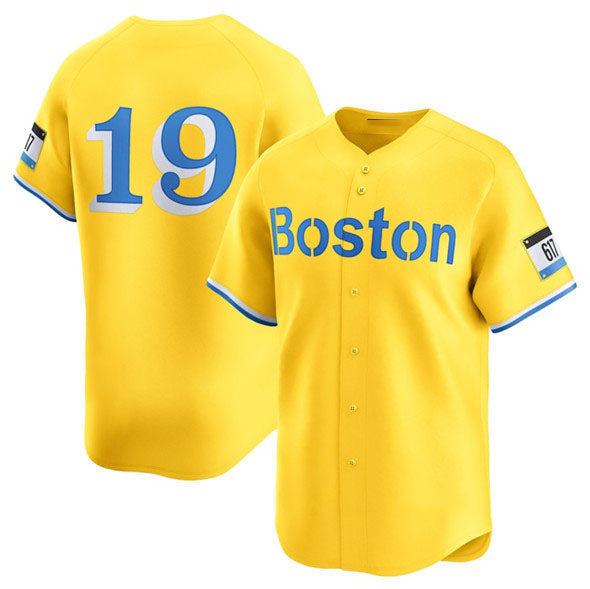 Boston Red Sox #19 Roman Anthony Gold City Connect Stitched Baseball Jersey - Main View