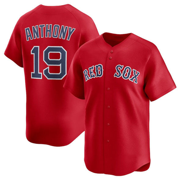 Boston Red Sox #19 Roman Anthony Red 2024 Alternate Limited Stitched Baseball Jersey - Main View