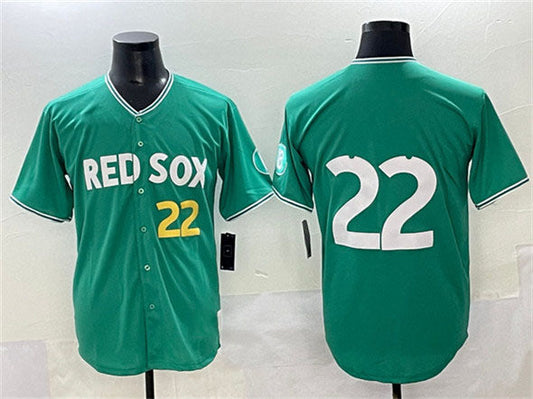 Boston Red Sox #22 Garrett Whitlock Green 2025 City Connect Limited Stitched Baseball Jersey - Main View
