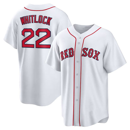 Boston Red Sox #22 Garrett Whitlock Home Replica Jersey - White Stitched Baseball Jersey - Main View