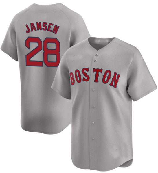 Boston Red Sox #28 Danny Jansen Gray 2024 Home Limited Stitched Baseball Jersey - Main View
