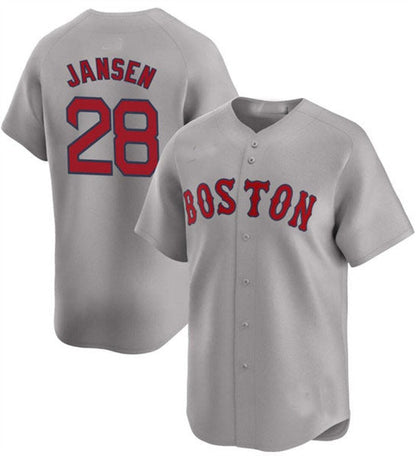 Boston Red Sox #28 Danny Jansen Gray 2024 Home Limited Stitched Baseball Jersey - Main View