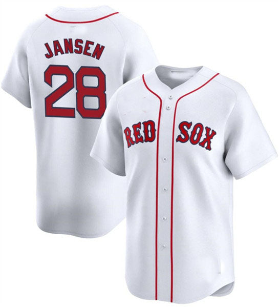 Boston Red Sox #28 Danny Jansen White 2024 Home Limited Stitched Baseball Jersey - Main View