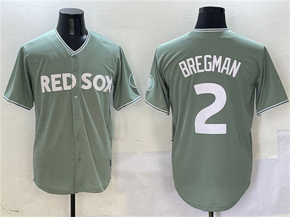 Boston Red Sox #2 Alex Bregman Green 2025 City Connect Limited Stitched Baseball Jersey - Main View