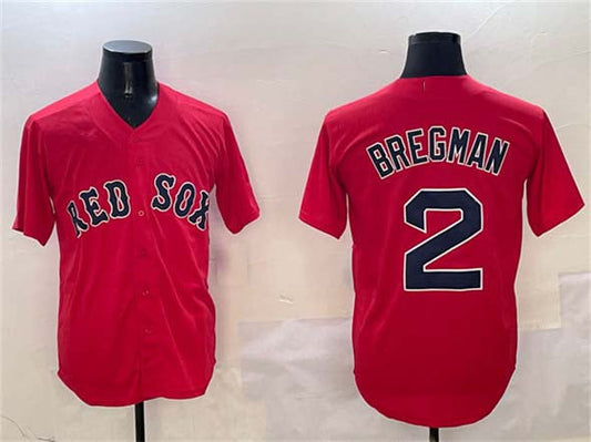 Boston Red Sox #2 Xander Bogaerts Red Cool Base Stitched Baseball Jersey - Main View