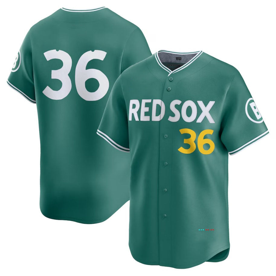 Boston Red Sox #36 Triston Casas 2025 City Connect Limited Player Jersey - Green Stitched Baseball Jersey - Main View