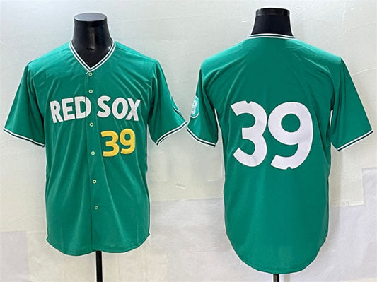 Boston Red Sox #39 Marcelo Mayer Green 2025 City Connect Limited Stitched Baseball Jersey - Main View