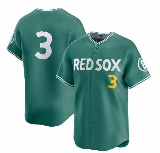 Boston Red Sox #3 Ceddanne Rafaela Green 2025 City Connect Limited Stitched Baseball Jersey - Main View