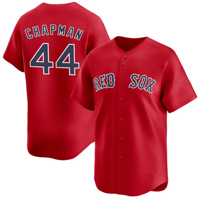 Boston Red Sox #44 Aroldis Chapman Red 2025 Alternate Limited Stitched Baseball Jersey - Main View