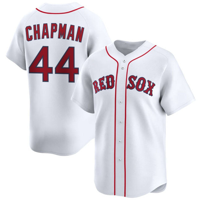 Boston Red Sox #44 Aroldis Chapman White 2025 Home Limited Stitched Baseball Jersey - Main View