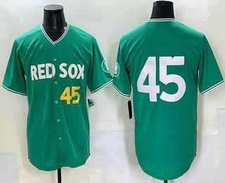 Boston Red Sox #45 Pedro Martinez Green 2025 City Connect Limited Stitched Baseball Jersey - Main View