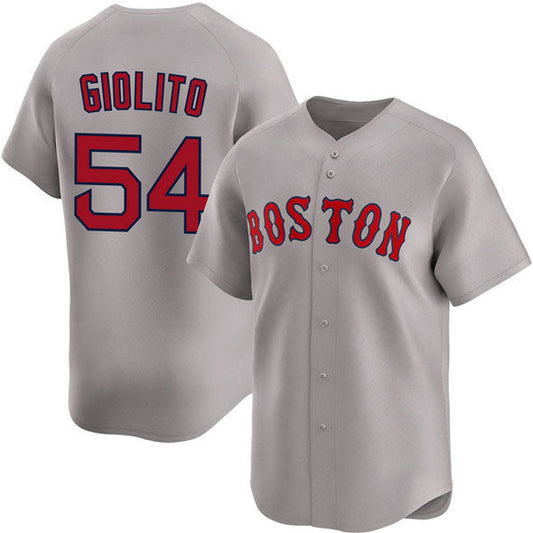Boston Red Sox #54 Lucas Giolito Gray 2024 Away Limited Stitched Baseball Jersey - Main View