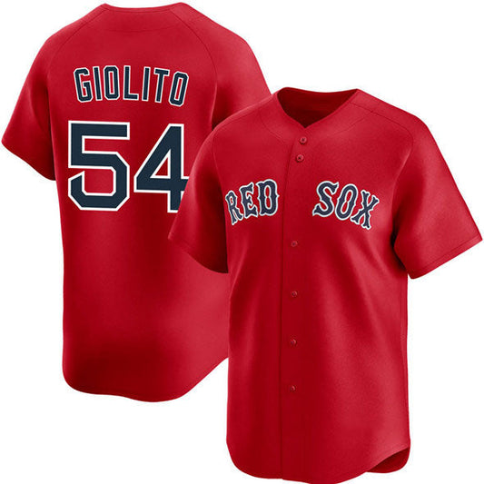 Boston Red Sox #54 Lucas Giolito Red 2025 Alternate Limited Stitched Baseball Jersey - Main View