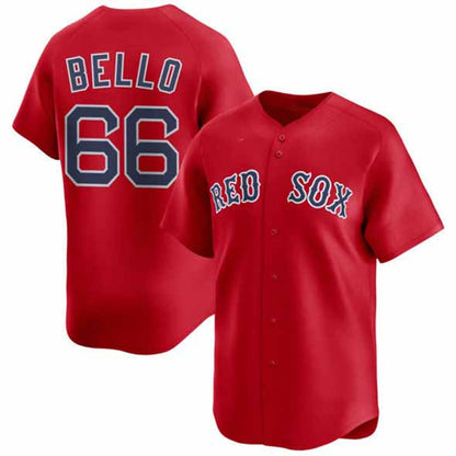 Boston Red Sox #66 Brayan Bello Red 2024 Alternate Limited Stitched Baseball Jersey - Main View