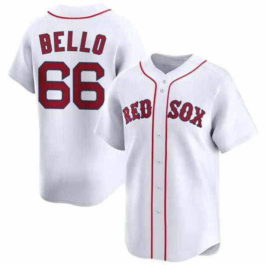 Boston Red Sox #66 Brayan Bello White 2024 Home Limited Stitched Baseball Jersey - Main View