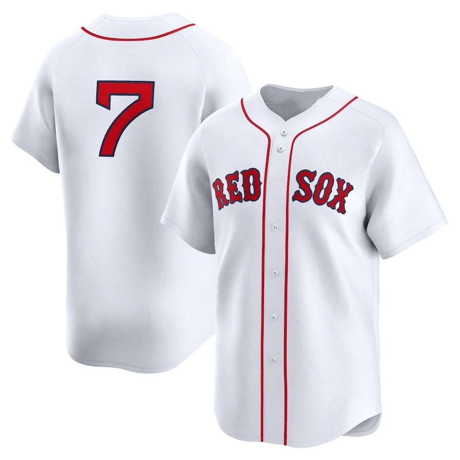 Boston Red Sox #7 Masataka Yoshida Home Limited Player Jersey - White Stitched Baseball Jersey - Main View