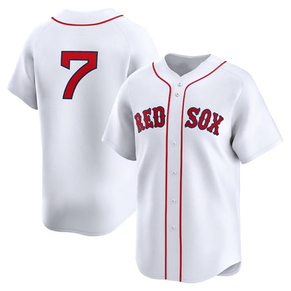 Boston Red Sox #7 Masataka Yoshida Home Limited Player Jersey - White Stitched Baseball Jersey - Main View