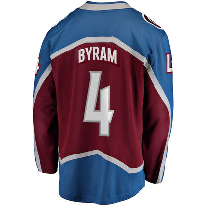 C.Avalanche #4 Bowen Byram Fanatics Branded Home Breakaway Player Jersey  Burgundy Stitched American Hockey Jerseys - Main View