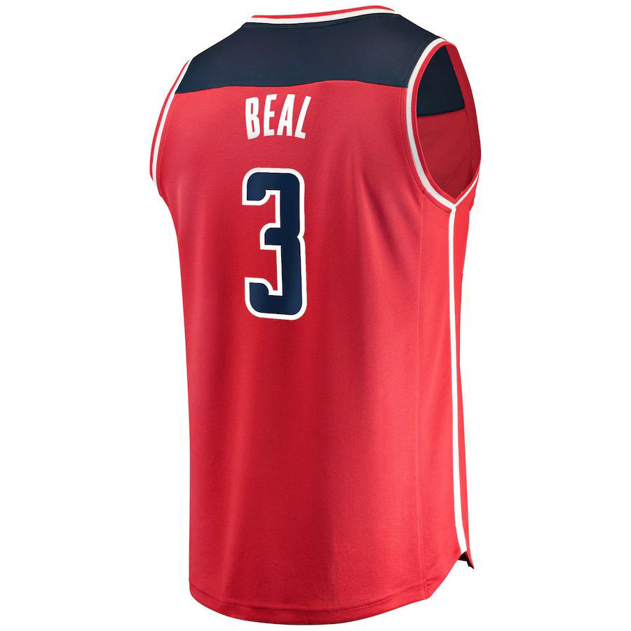 W.Wizards  #3 Bradley Beal Fanatics Branded Fast Break Player Jersey Icon Edition Red Stitched American Basketball Jersey - Main View