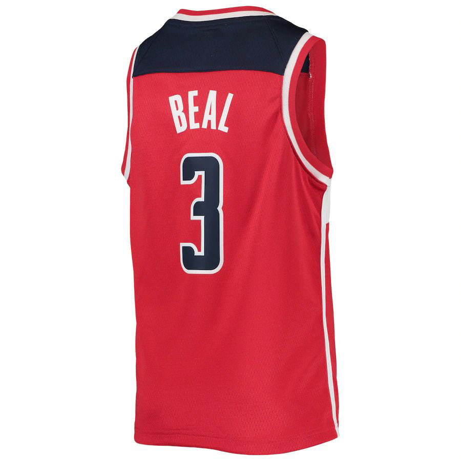 W.Wizards #3 Bradley Beal Diamond Swingman Jersey Icon Edition Red Stitched American Basketball Jersey - Main View