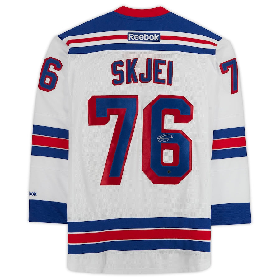 NY.Rangers #76 Brady Skjei Fanatics Authentic Autographed Reebok Premier Jersey White Stitched American Hockey Jerseys - Main View