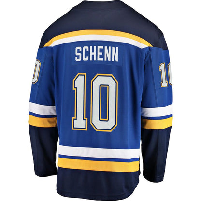 St.L.Blues #10 Brayden Schenn Fanatics Branded Breakaway Player Jersey Blue Stitched American Hockey Jerseys - Main View