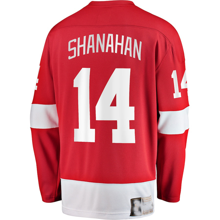 D.Red Wings #14 Brendan Shanahan Fanatics Branded Premier Breakaway Retired Player Jersey Red Stitched American Hockey Jerseys - Main View