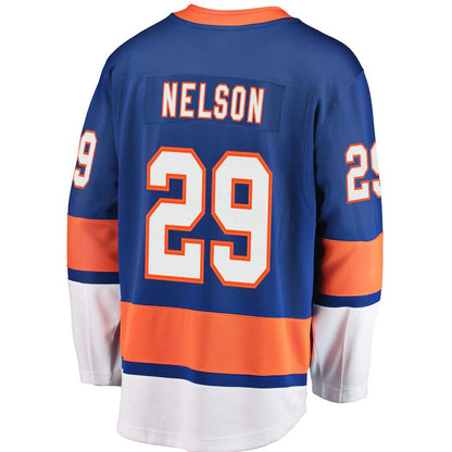 NY.Islanders #29 Brock Nelson Fanatics Branded Breakaway Player Jersey Royal Stitched American Hockey Jerseys - Main View