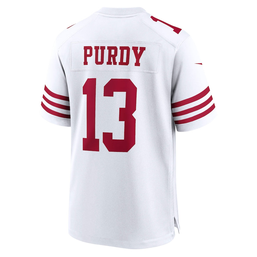 SF.49ers #13 Brock Purdy Game Player Jersey White Stitched American Football Jerseys - Main View