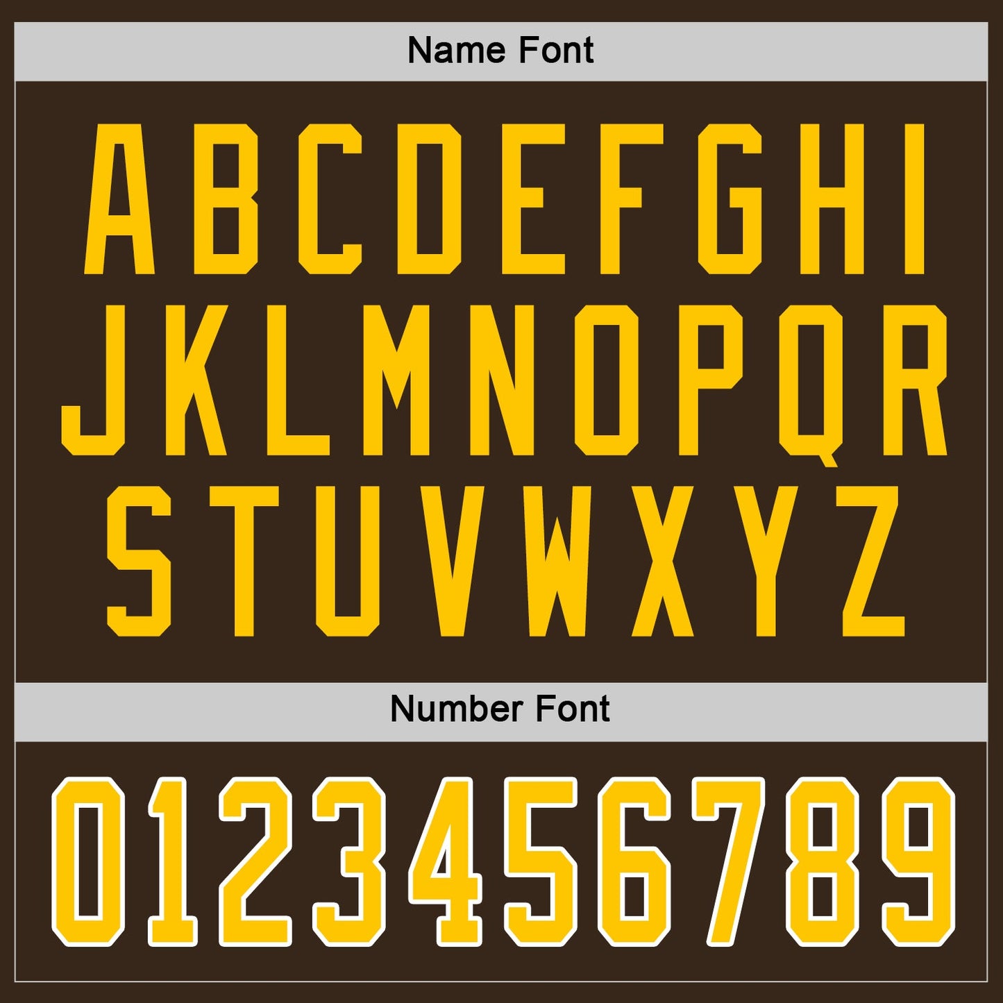 Custom Brown Gold-White Hockey Jersey view 3