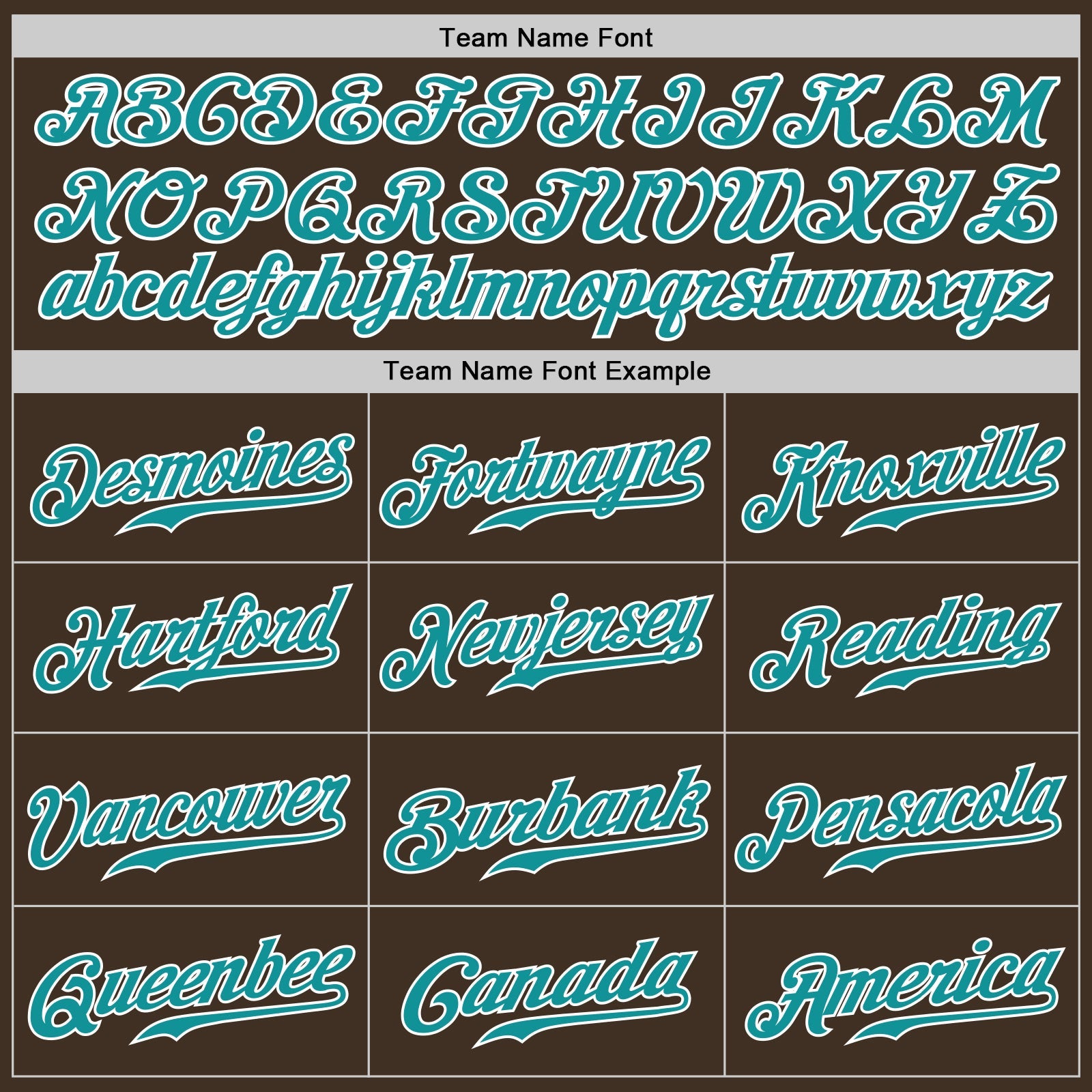 Custom Brown Teal-White Authentic Baseball Jersey view 4