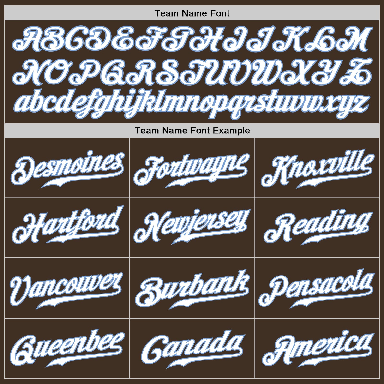 Custom Brown White-Light Blue Authentic Baseball Jersey view 4