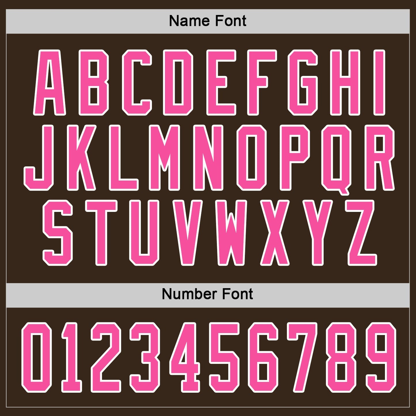 Custom Brown Pink-White Hockey Jersey view 4