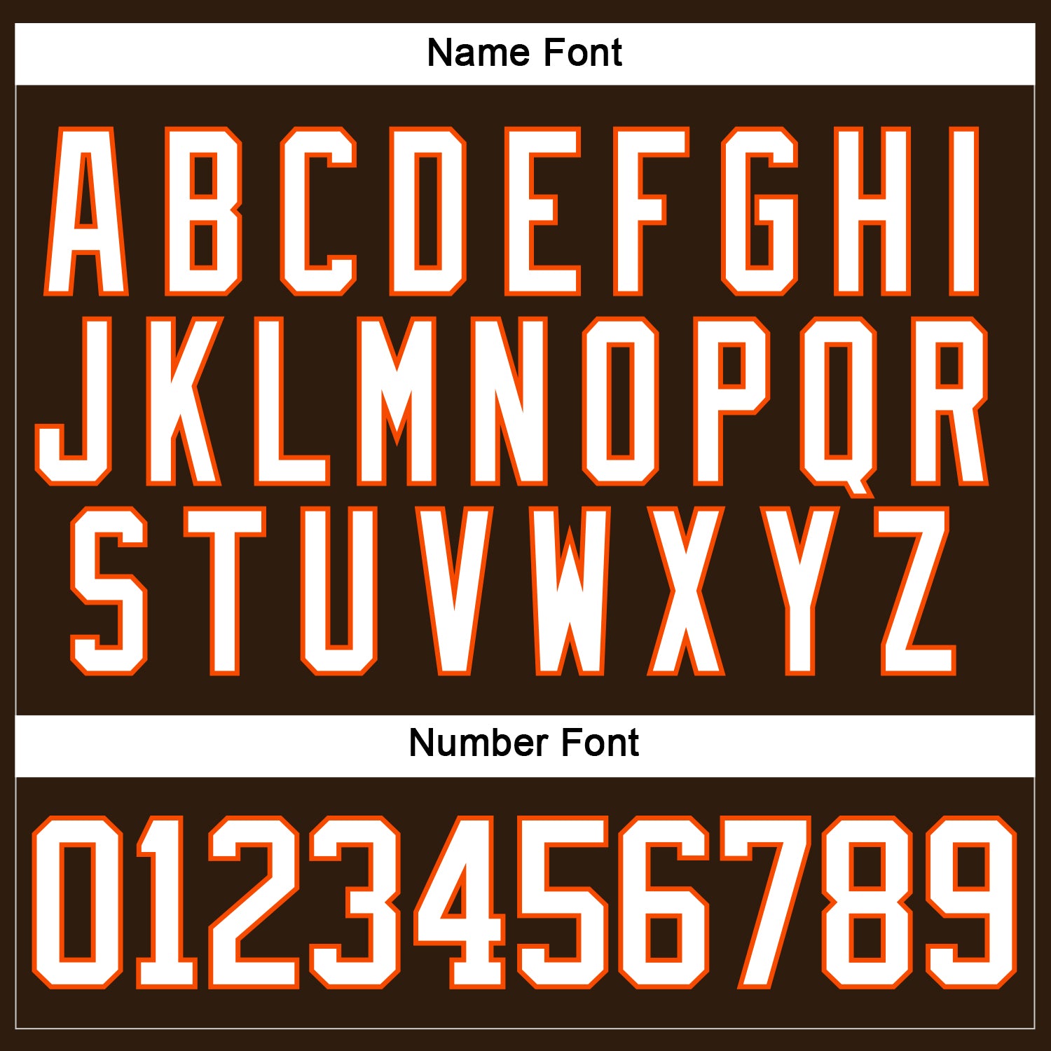 Custom Brown White-Orange Hockey Lace Neck Jersey view 5