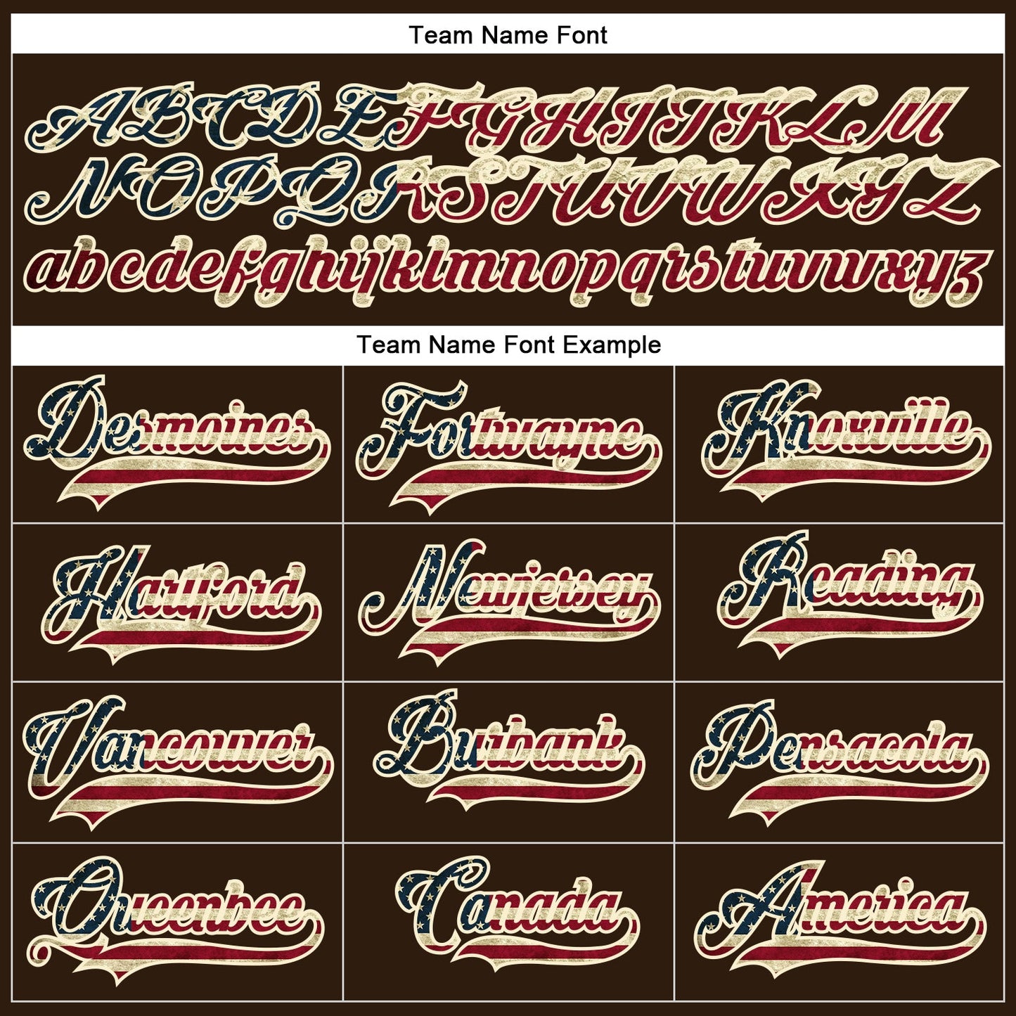 Custom Brown Vintage USA Flag Cream-Red Hockey Lace Neck Jersey view 4