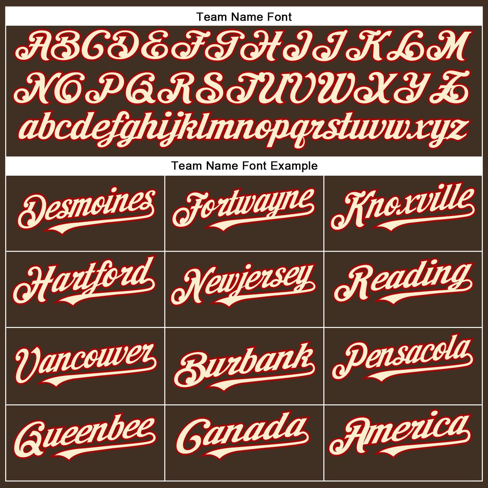 Custom Brown Cream-Red Authentic Baseball Jersey view 4