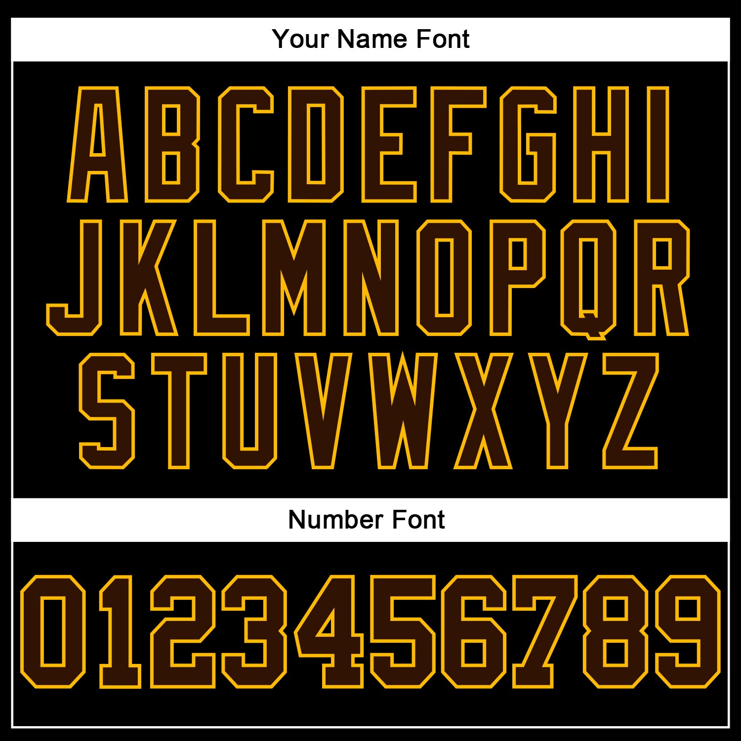 Custom Brown Gold-Black Authentic Football Jersey view 5