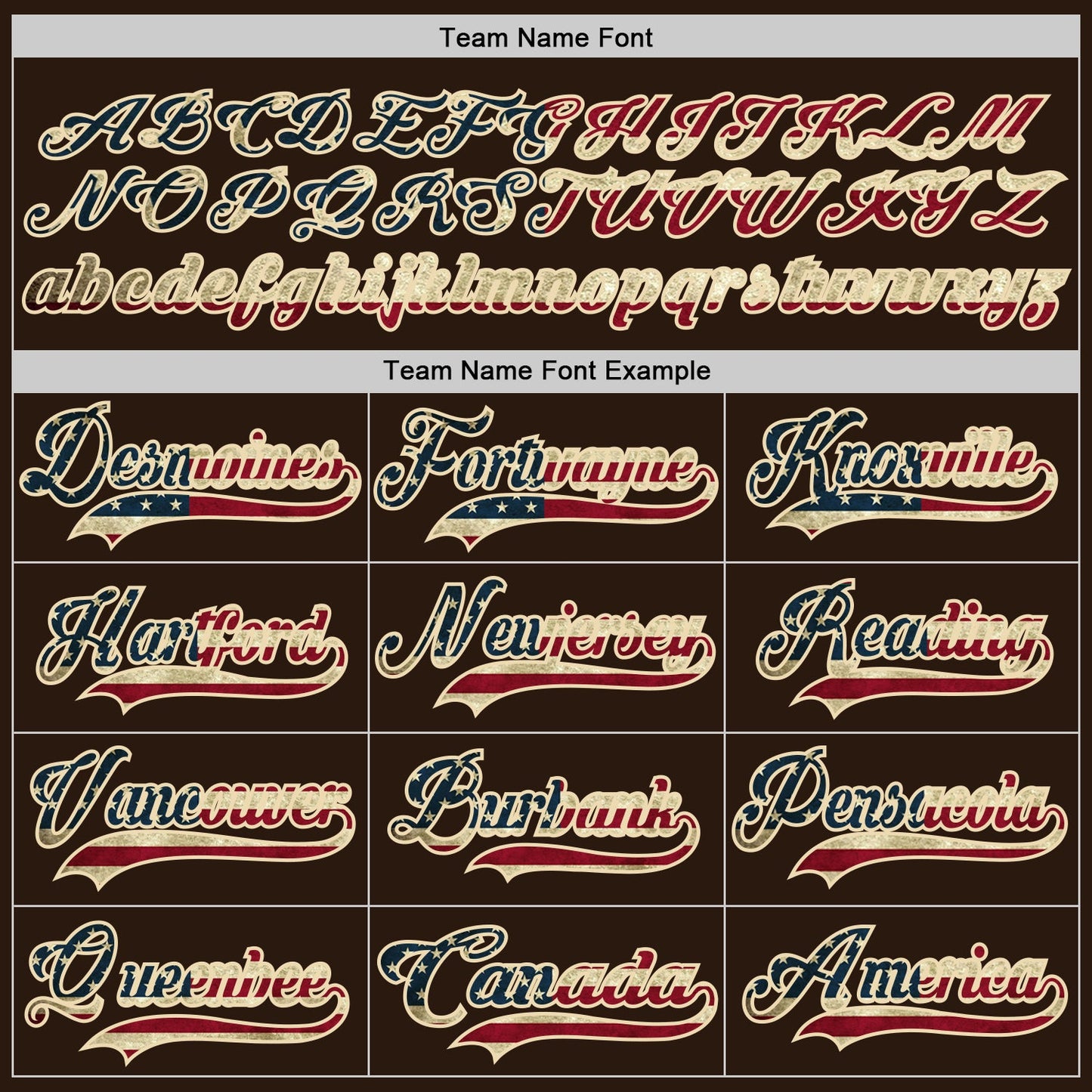Custom Brown Vintage USA Flag Cream-Red Hockey Lace Neck Jersey view 4