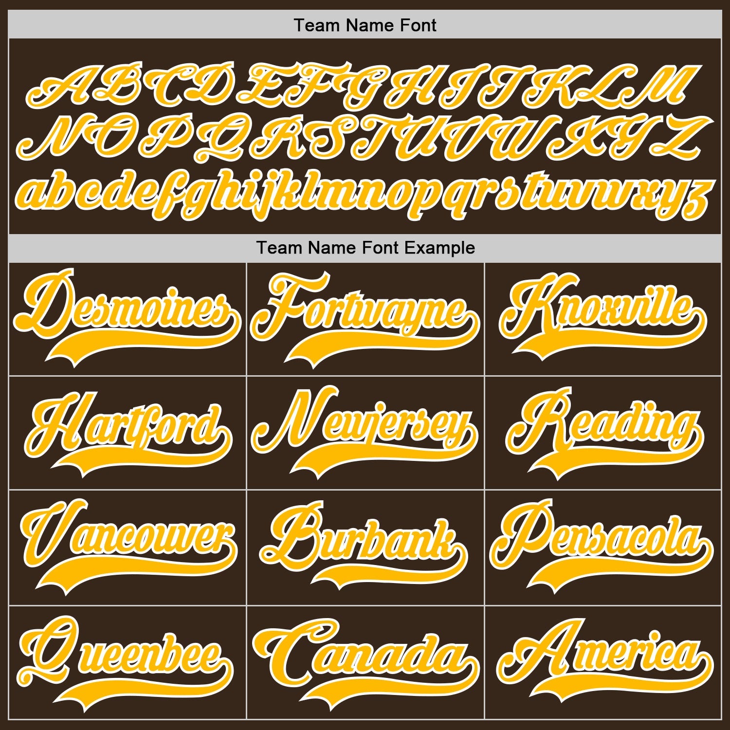 Custom Brown Gold-White Hockey Jersey view 4