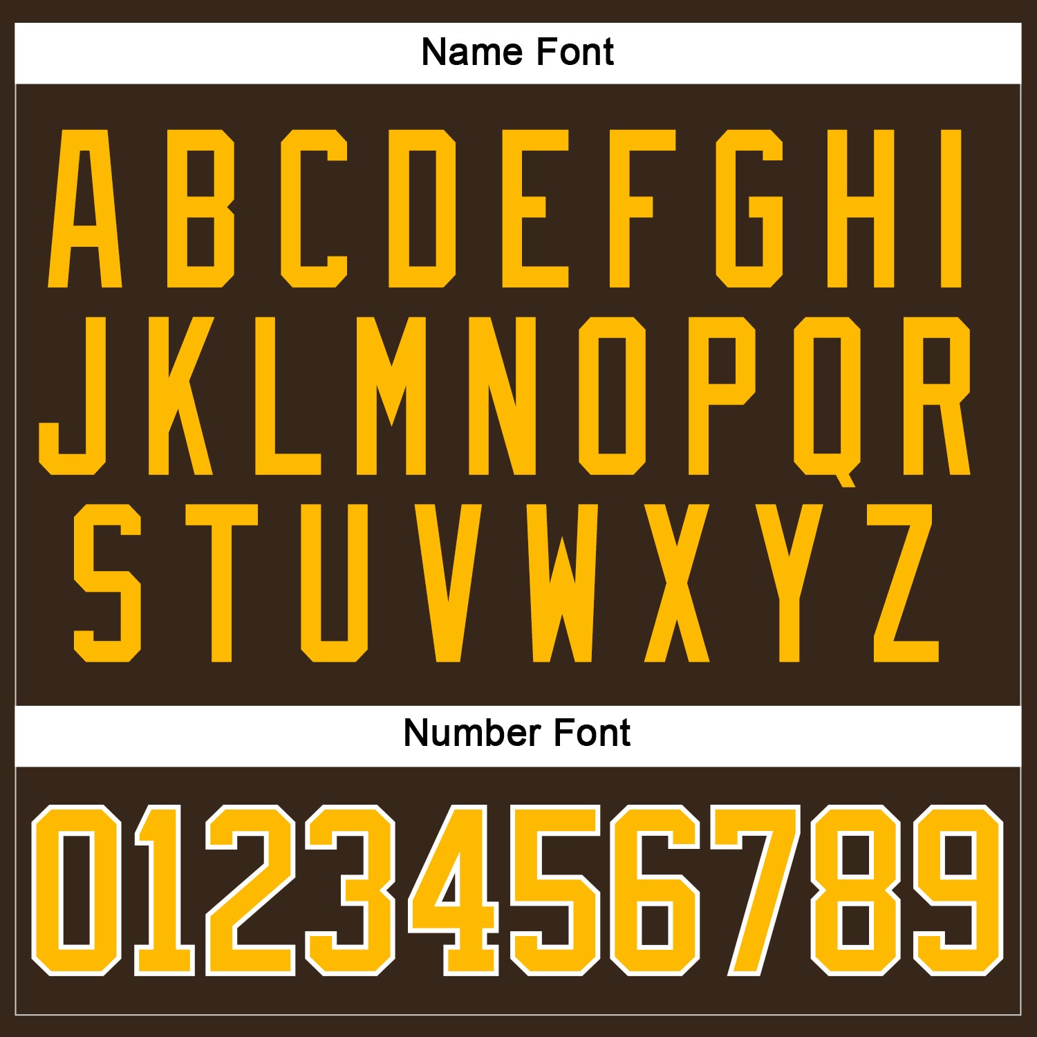 Custom Brown Gold-White Hockey Jersey view 5