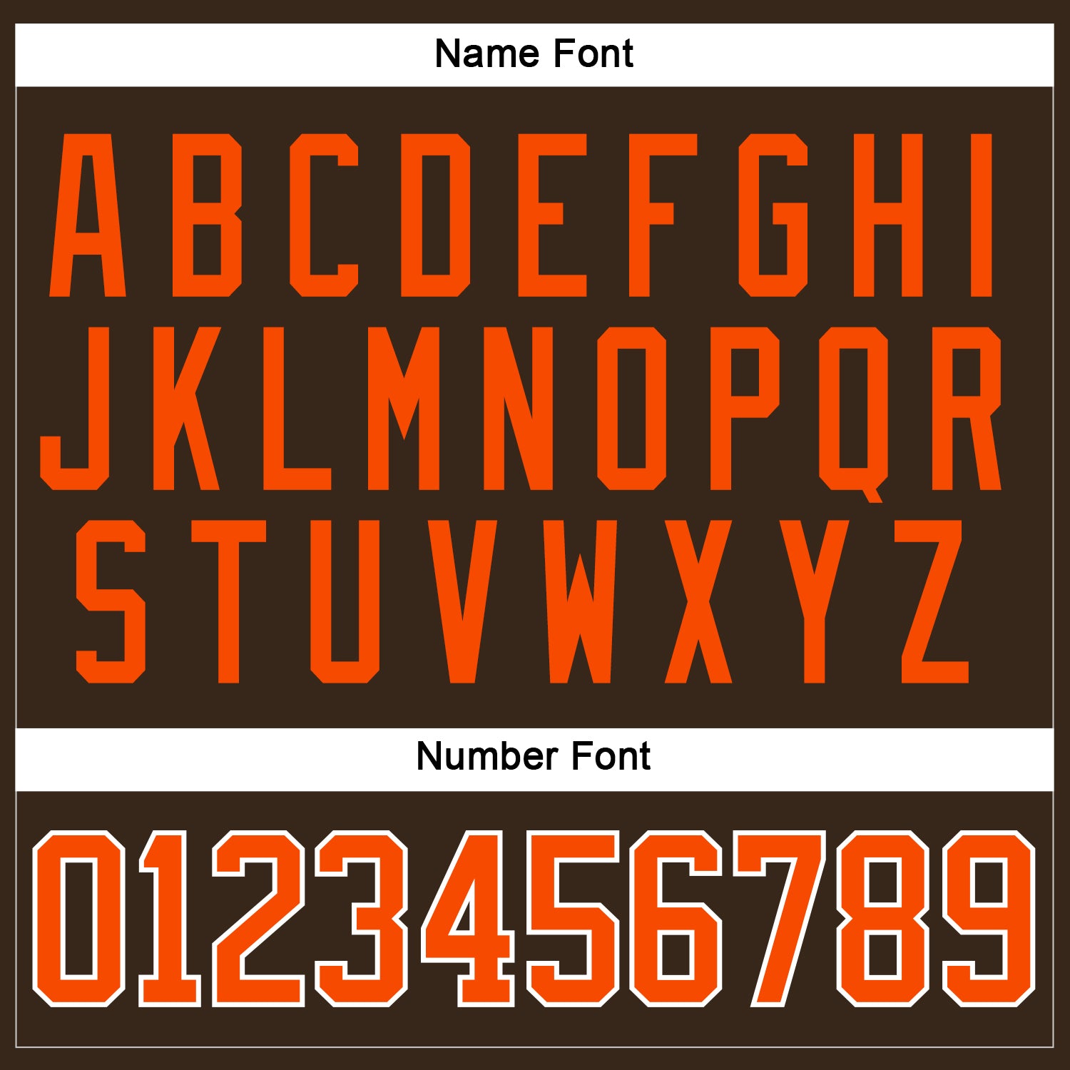 Custom Brown Orange-White Hockey Jersey view 5