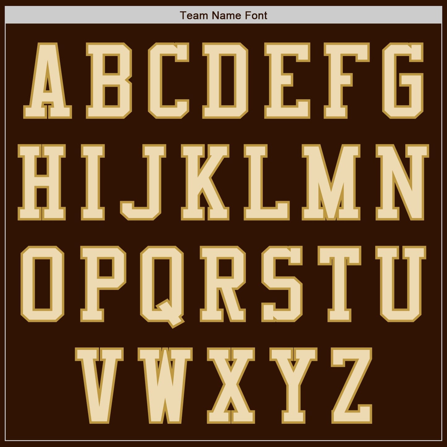 Custom Brown Cream-Old Gold Authentic Baseball Jersey view 3