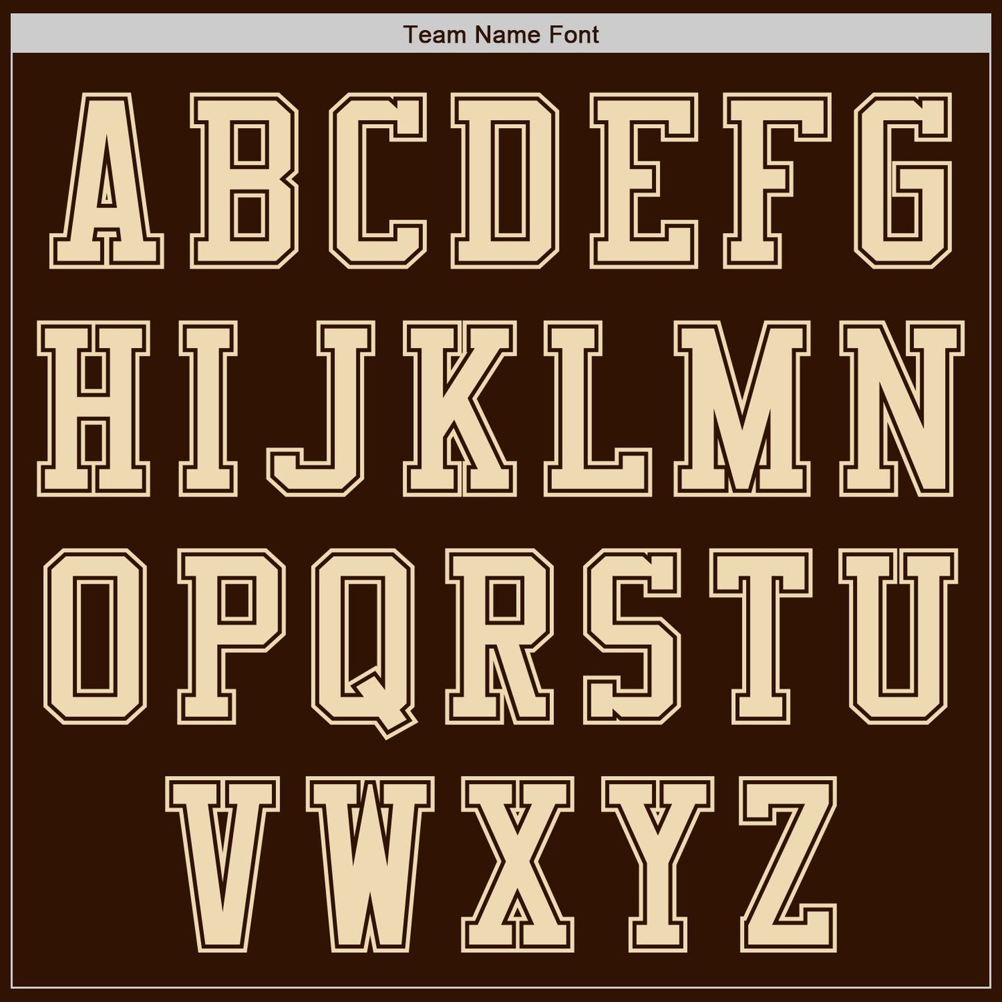Custom Brown Cream Authentic Baseball Jersey view 3